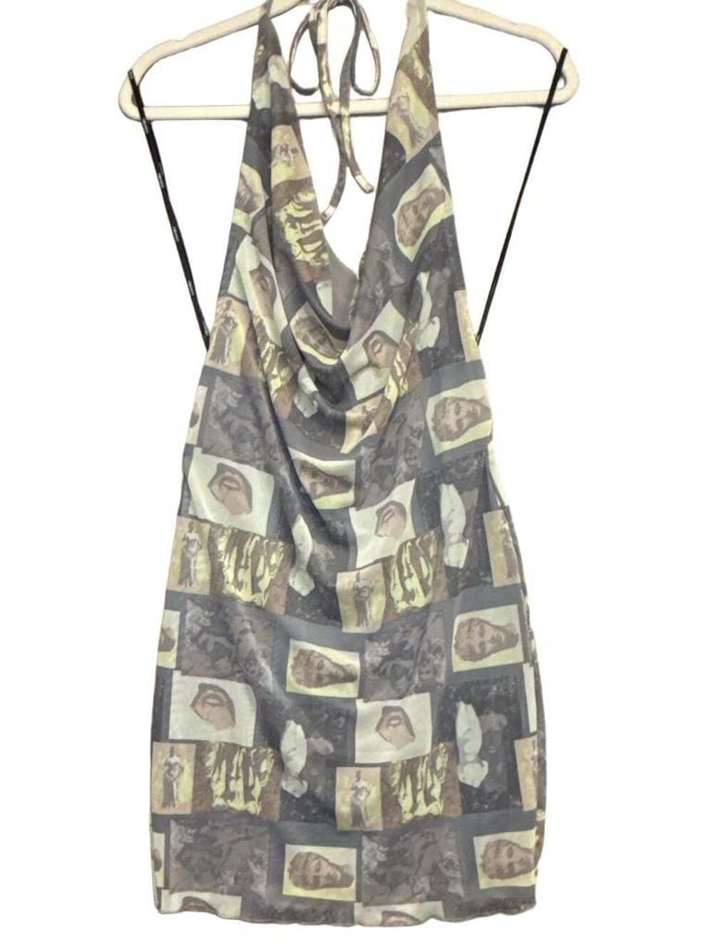 Forever 21 Print Halter Mini Dress